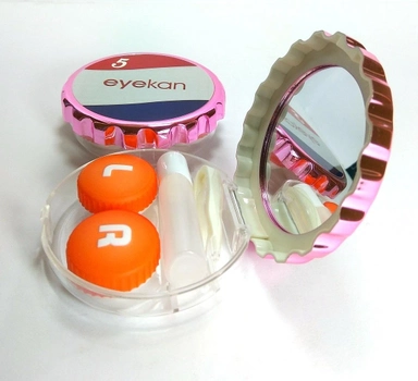 Дорожный набор для контактных линз Eyekan Bottle Cap триколор