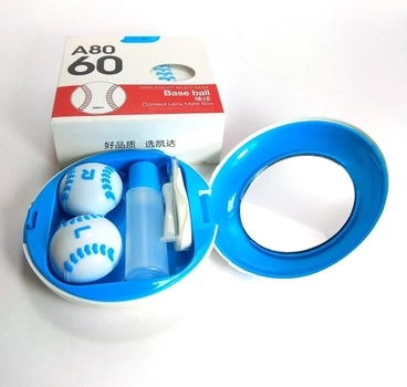 Дорожный набор для контактных линз Eyekan BaseBall A8060 голубой