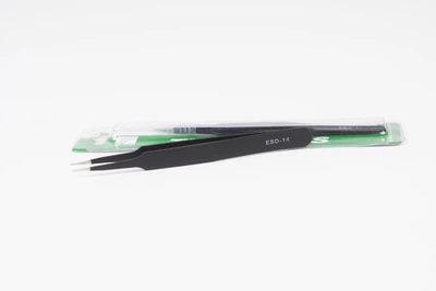 Пинцет Tweezers HRC 40° ESD-13 антимагнитный Чёрный