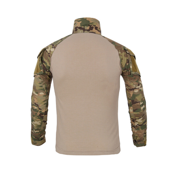 Тактическая рубашка Lesko A655 Camouflage 3XL (40р.) кофта с длинным рукавом камуфляжная армейская для военных (K/OPT2-4256-12572)