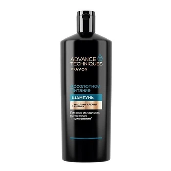 Шампунь для волосся Avon Advance Techniques "Абсолютне харчування" з оліями аргани та кокосу 700 мл