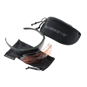 Очки баллистические солнцезащитные NIGHTHAWK TACTICAL GOGGLES SWISS EYE® Оливковые