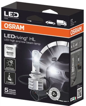 Żarówki samochodowe OSRAM 12V/24V HB4 14W P22D LED LEDriving HL 6000K (9736 CW)