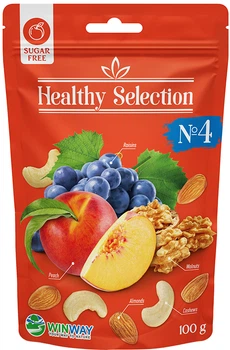 Смесь орехов и фруктов №4 WINWAY Healthy Selection (без сахара) 100 г (0.1 кг) (4821912901430)