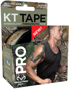 Кинезио тейп KT TAPE PRO LIMITED EDITION SYNTHETIC PRECUT 5смх5м камуфляжный зеленый