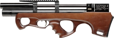 Гвинтівка пневматична Raptor 3 Compact PCP кал 4,5 мм Коричнева чохол в комплекті