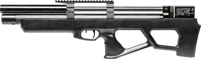 Гвинтівка пневматична Raptor 3 Standart PCP кал 4,5 мм Чорна чохол в комплекті