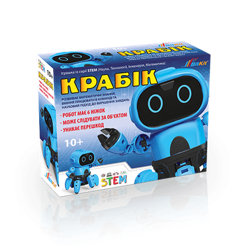 Электрический конструктор для детей BitKit умный робот Крабик детский развивающий конструктор
