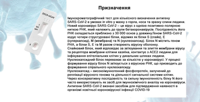 Експрес-тест в уп 1 шт для виявлення антитіла Covid-19 Lifotronic