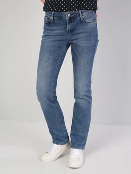 Джинсы Regular Fit женские Colin's 792 Mila CL1043835DN02108 25-32 Темно-синие (8681597831998)