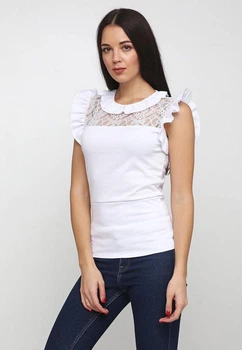 Женская блузка Подіум Fionis 21218-WHITE S Белый
