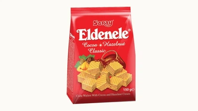 Вафлі Saray з какао-кремом з фундука Eldenele 150 г (0605)