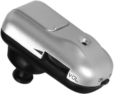 Слуховий апарат - Підсилювач звуку MICRO PLUS, сріблястий