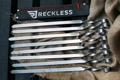 Набор шампуров Reckless в колчане для люля кебаб 560*3*20 мм 8 шт (ла5608)
