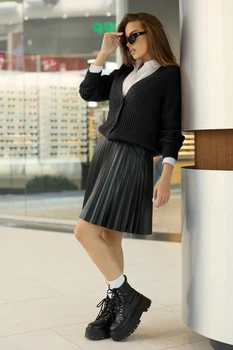Укороченный кардиган 1903,4856 Seventeen Черный One Size (1903.4856)