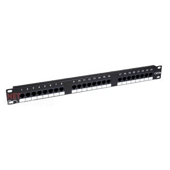 Патч-панель W&T 24 порта RJ-45 cat.5e 19" 1U UTP (WT-2089A-CAT.5E)