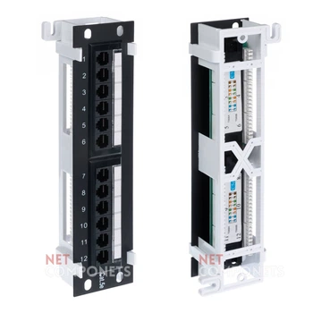 Патч-панель сетевая Hypernet RJ-45 настенная 12 портов UTP (PP-KUTP12WM)