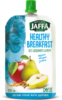 Упаковка смузі Jaffa Healthy Breakfast Груша-яблука-злаки 120 г х 10 шт. (4820192260282_4820192260503)