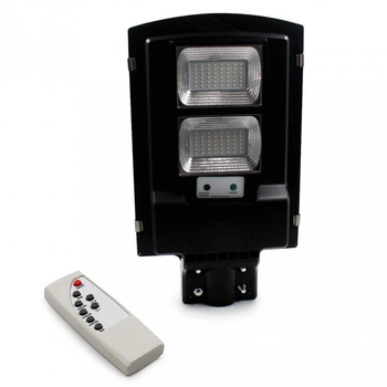 Ліхтар вуличний на стовп UKC Solar Street Light 2VPP Remote на сонячній батареї та з пультом ДУ Чорний