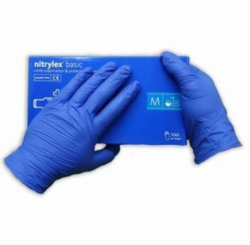 Захисні рукавички нітрилові Nitrylex Basic