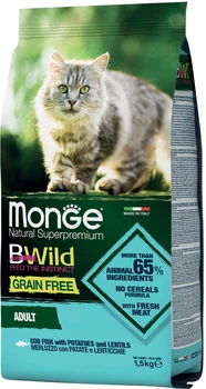 Сухий корм Monge BWild Grain Free з тріскою