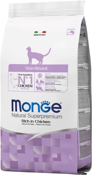 Корм Monge Cat Sterilized для котів всіх порід зі смаком курки та лосося