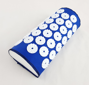 Набор коврик акупунктурный массажный + подушка Аппликатор Кузнецова OSPORT (apl-005) Сине-белый