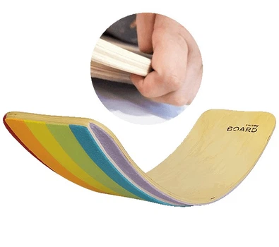 Рокерборд с защитой для пальцев SwaeyBoard Kids 93x28x1.9 см Радуга балансборд