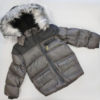 Куртка для мальчика с опушкой MINOTI LIMIT8 98-104 см Серый