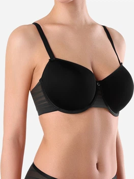 Бюстгальтер з кісточками безшовний Conte Sport Glam Rb4046 17С-0008КСП 70C Чорний (4810226390238)