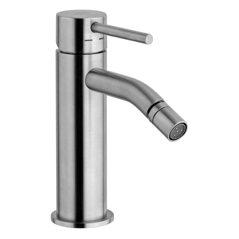 Смеситель для биде Paffoni Light (цвет -STEEL LOOKING finish), с донным клапаном (LIG135ST)