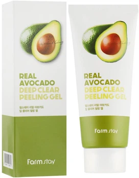 Пілінг-гель для обличчя FarmStay Real Avocado Deep Clear Peeling Gel 100 мл (8809426959372/8809809800994)
