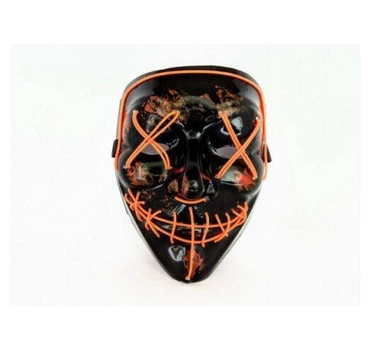 Неоновая маска Purge Mask Судная ночь ABC Оранж2