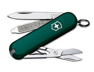 Нож Victorinox Classic SD зеленый (0.6223.4)