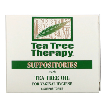 Супозиторії Tea Tree Therapy з олією чайного дерева для вагінальної гігієни 6 шт. (637792606068)