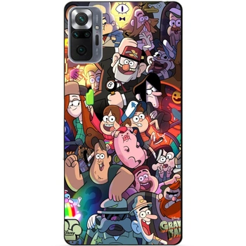Силиконовый бампер чехол Candy для Xiaomi Redmi Note 10 Pro с рисунком Gravity Falls