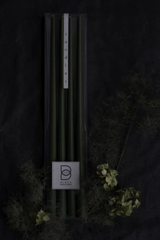 Свеча столовая высокая BBcandles 45 см 4шт оливковый "Olive-wood"