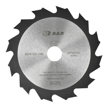 Диск пильный S&R Meister Sprinter 190x30x2,4 мм, 12 зуб. (240012190)
