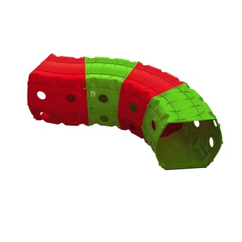 Детский Игровой тоннель 01471/1/2/3 "Тоннель 4 секции" (Красно-зеленый)