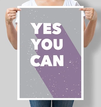 Постер мотивуючий Motivator Yes you can А3 30х42 см (М090_А3)