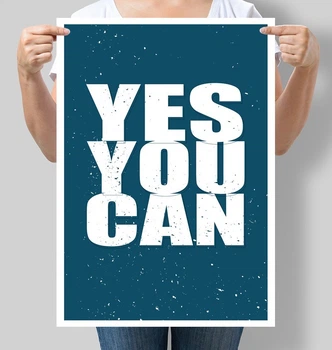 Плакат мотивирующий Motivator Yes you can А3 30х42 см (М091_А3)
