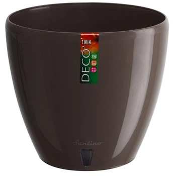 Горшок с автополивом Santino DECO-TWIN 1,5 л шаде (DT1 SAD)