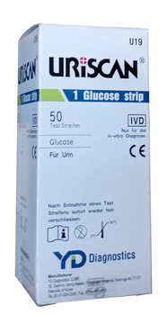 Тест полоски Uriscan U19 Глюкоза для анализа мочи (Урискан)