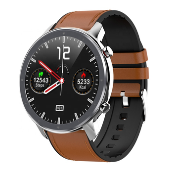 Смарт часы Microwear L11 Leather Silver