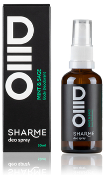 Дезодорант для тіла GreenWay SHARME DEO SPRAY Body Deodorant Mint & Sage «М'ята & шавлія», 50 мл (03403)