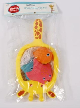Игрушка для купания развивающая Lindo Сачок Жираф (6902170000351)