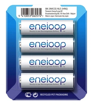 Акумулятор Panasonic Eneloop AA 2000 мАч Ni-MH 4 шт в слайдері (BK-3MCCE/4LE)