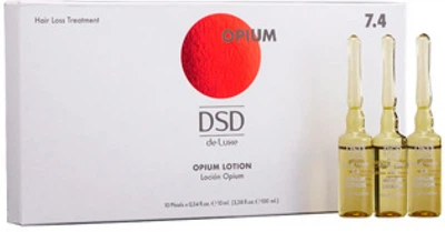 Лосьйон DSD de Luxe 7.4 Opium Lotion для відновлення структури волосся та прискорення їх росту 10 мл х 10 шт (8436551804538)