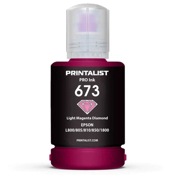 Чернила для Epson L850 PRINTALIST 673 Light Magenta 140г PL673LM