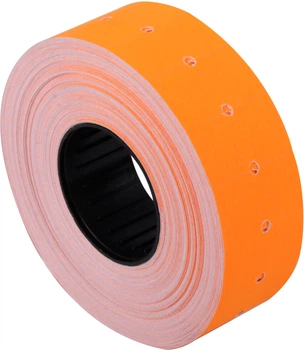 Этикет-лента Economix 21 x 12 мм 1000 шт/уп 10 рул. Оранжевая (E21301-06)
